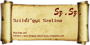 Szilágyi Szelina névjegykártya